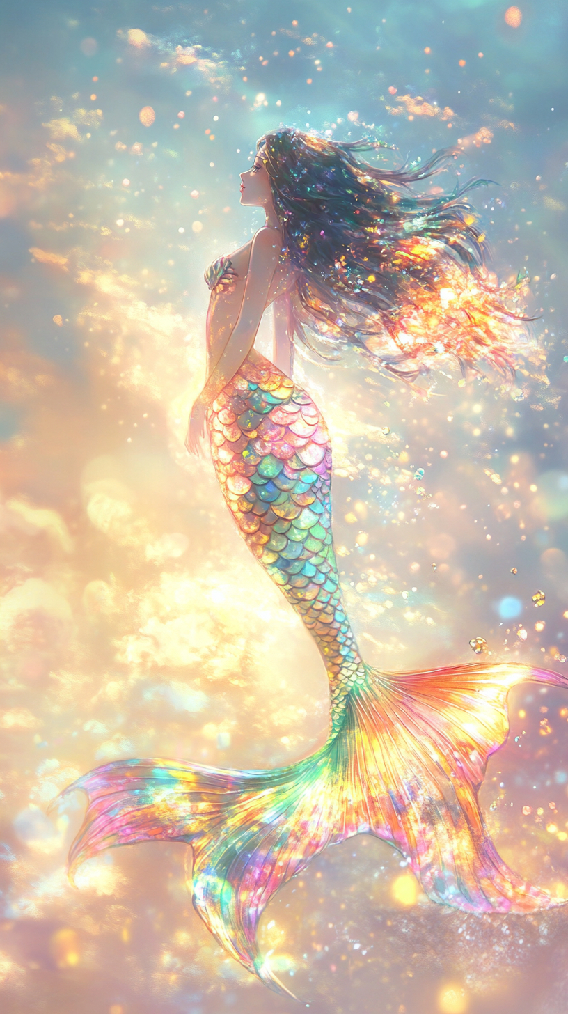 「治愈系插画」梦幻美人鱼1515