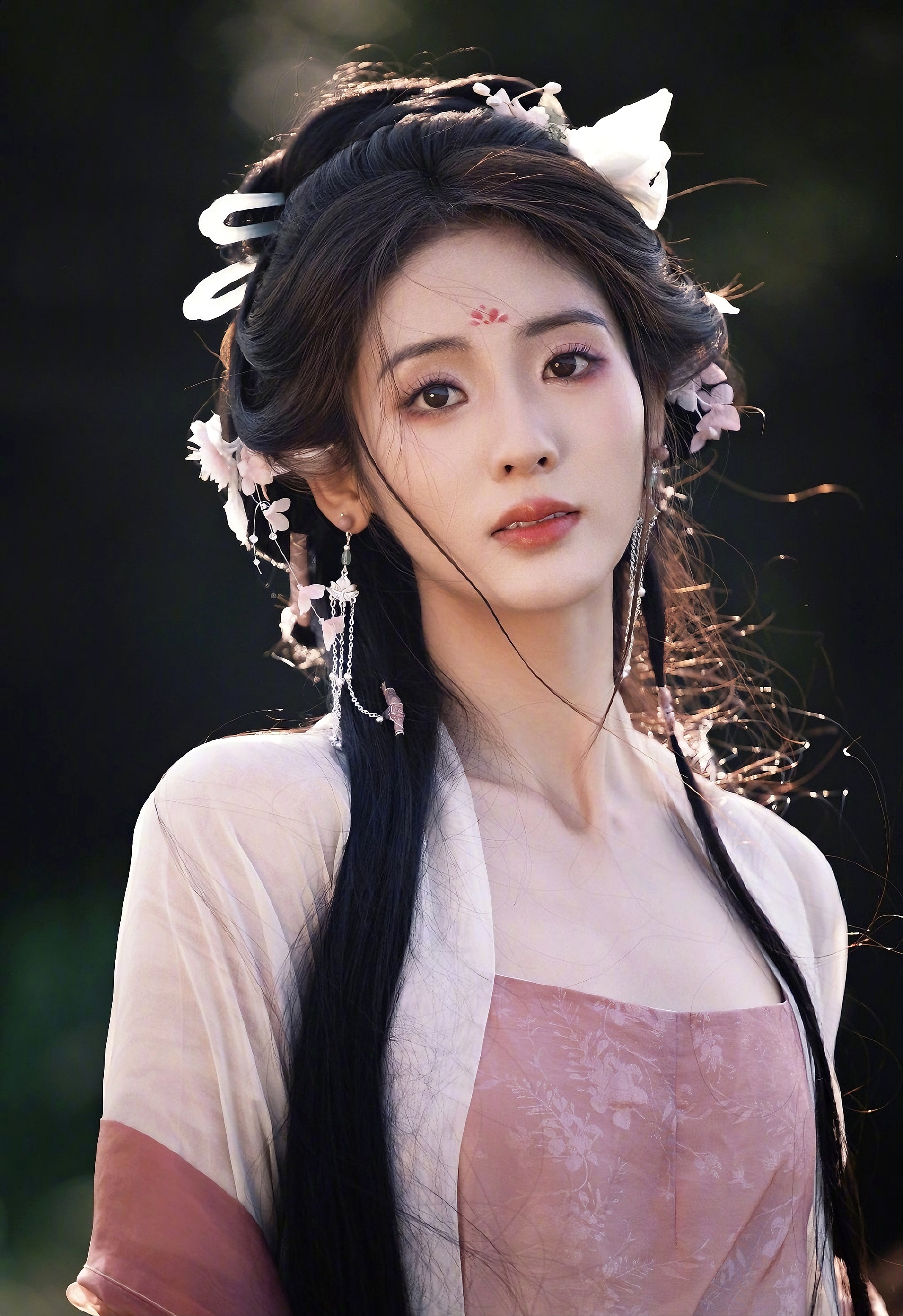 邢菲这套古装造型好美啊!清丽婉约楚楚动人 看到仙女本人了!