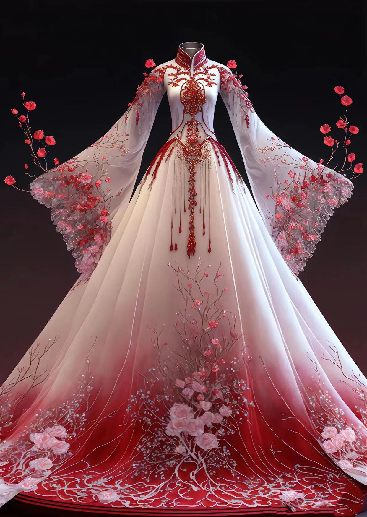 裳羽衣图片大全衣服印花图案高清图古风女12星座之上古仙衣古代女装