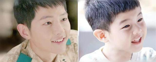 沙溢的儿子都长得像韩星,安吉像宋仲基,而小鱼儿神似他