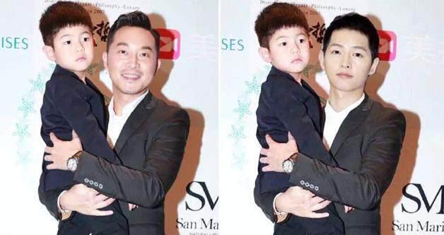 沙溢的儿子都长得像韩星,安吉像宋仲基,而小鱼儿神似他