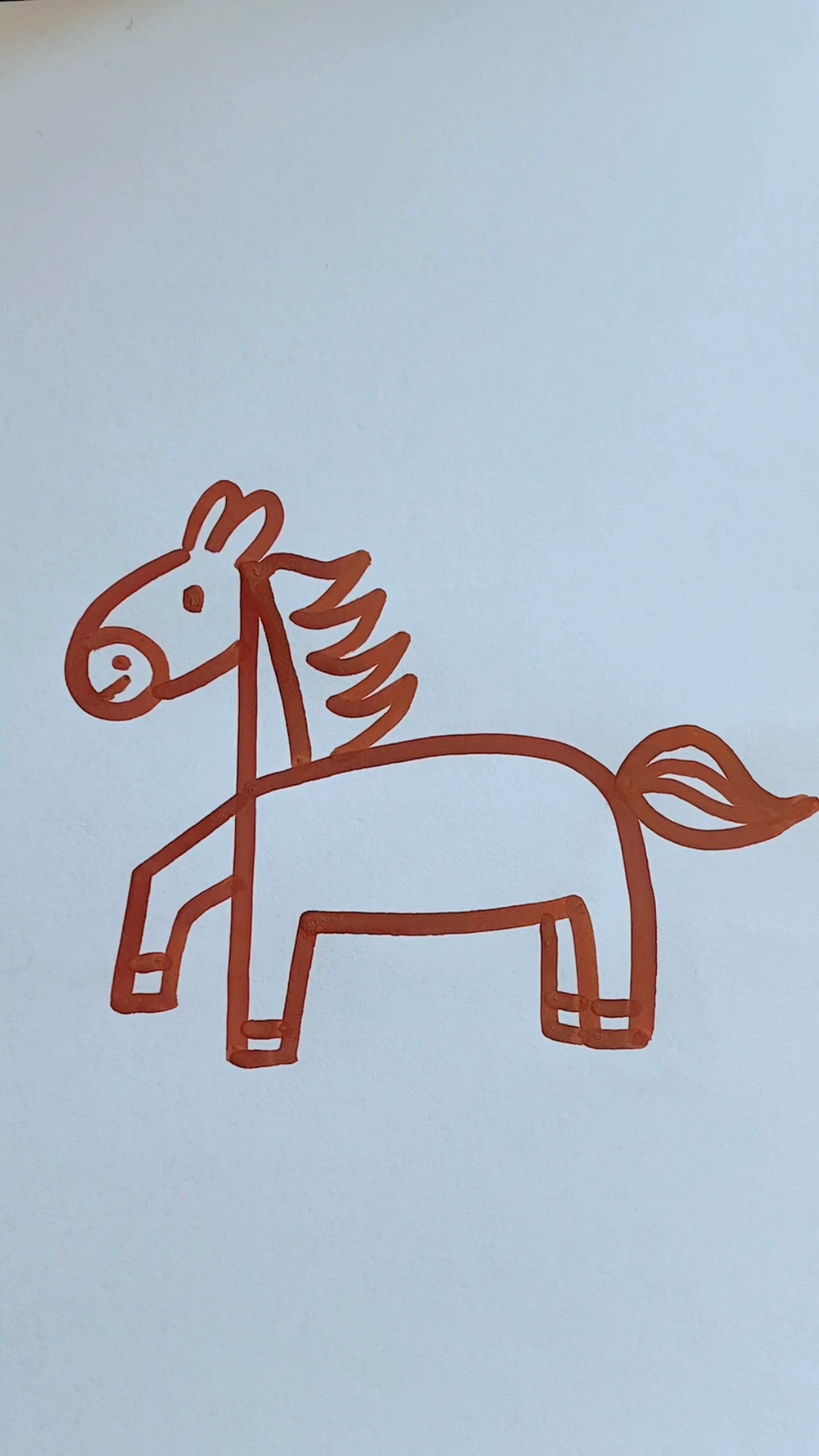 小马简笔画,一学就会