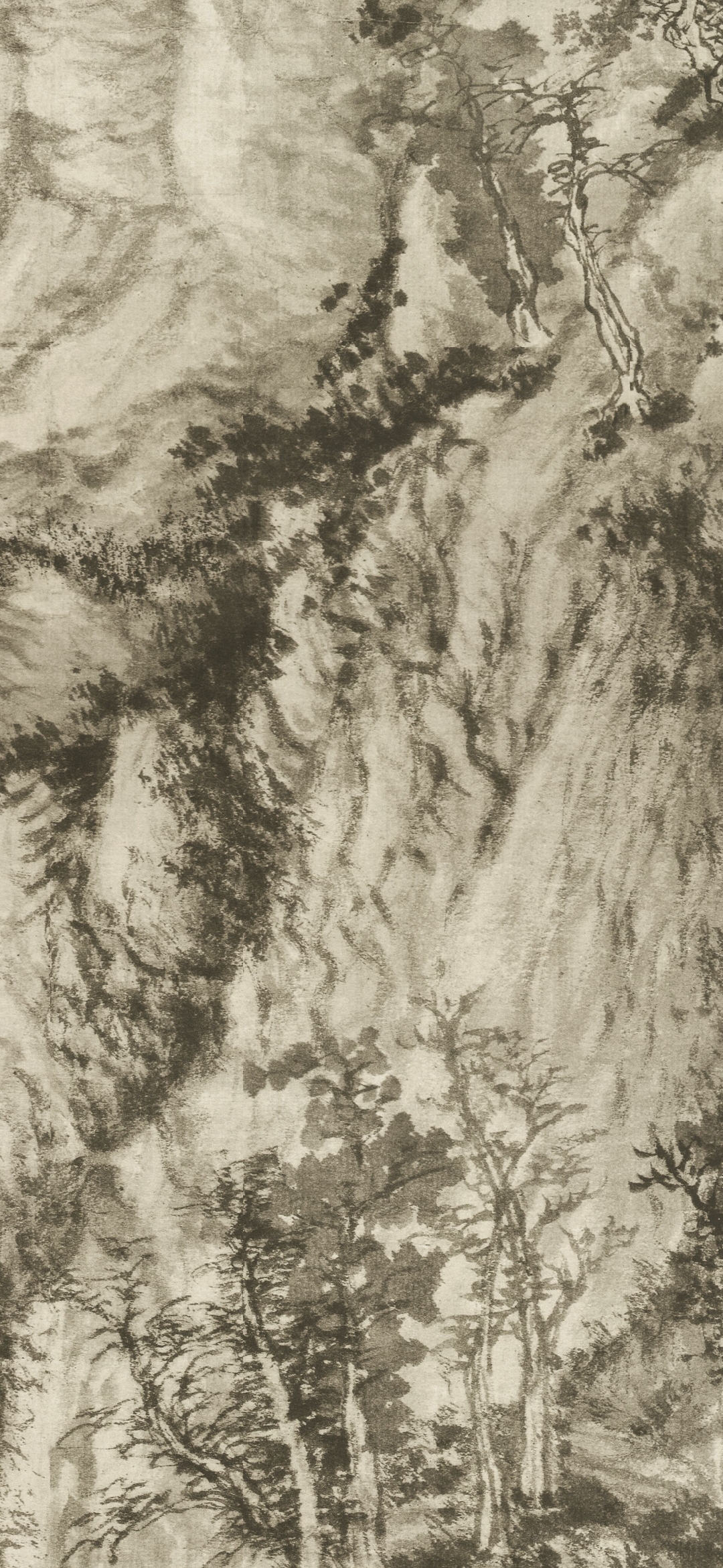 牛毛皴是中国山水画中的一种传统技法,由元代画家王蒙从"披麻皴"和"解
