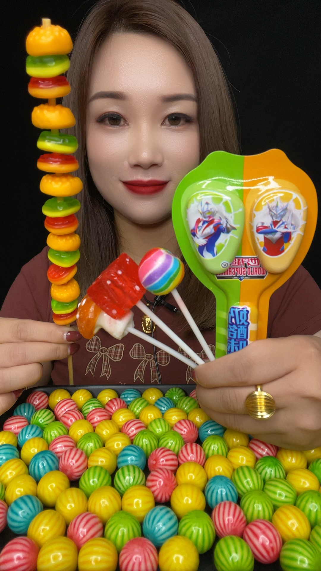 双色双味奶酪棒 彩色棒棒糖