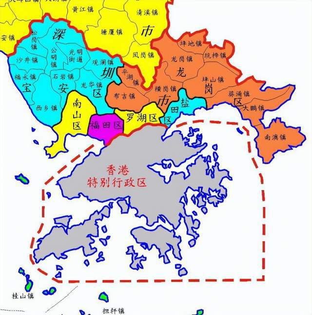 深圳二线关全程地图图片