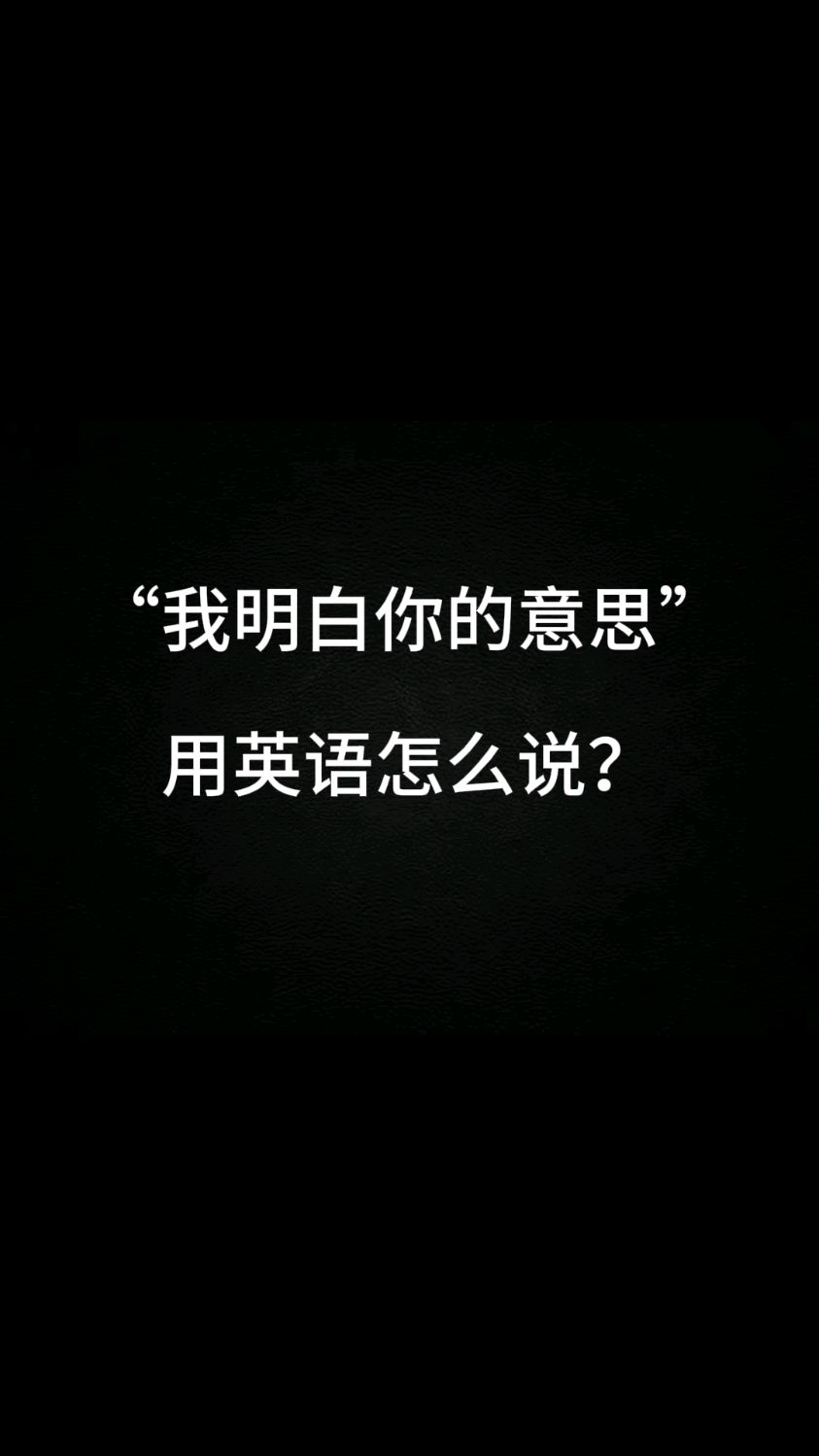 你明白我的意思在线播放