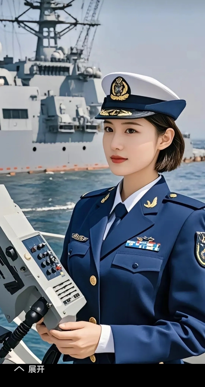 图片分享:神彩飞扬的海军女兵