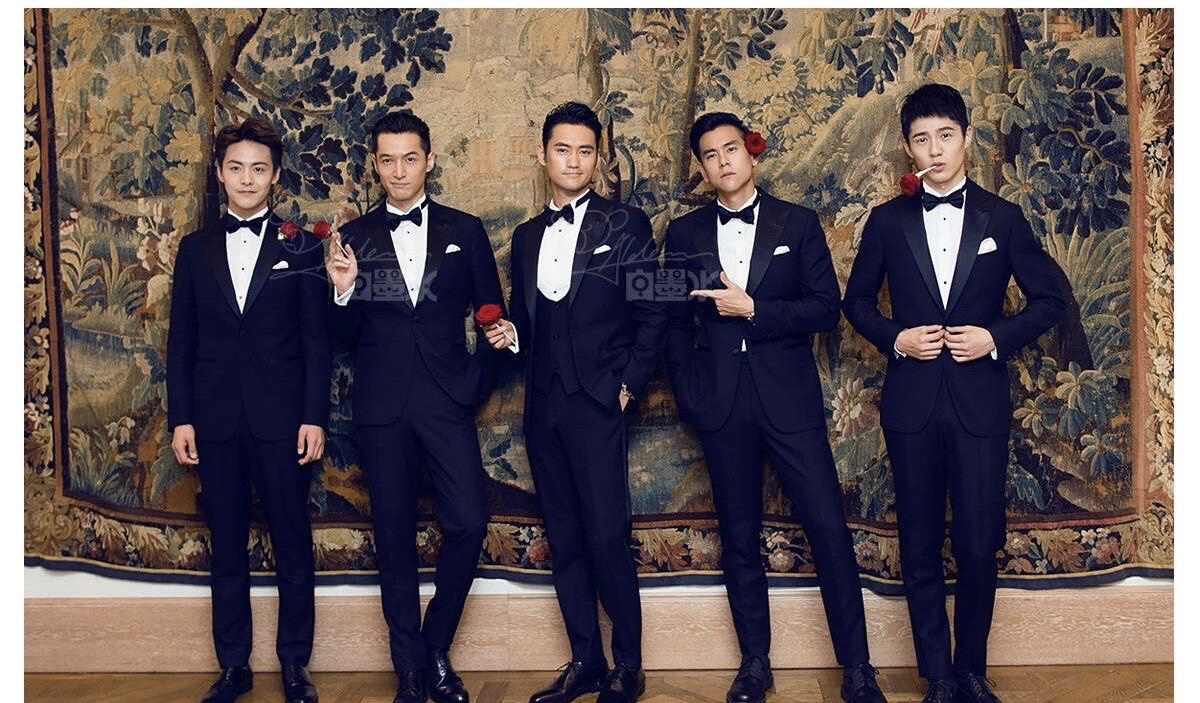 在袁弘的婚礼上,来了胡歌,彭于晏,马天宇,刘昊然,一出场欢呼声就停不