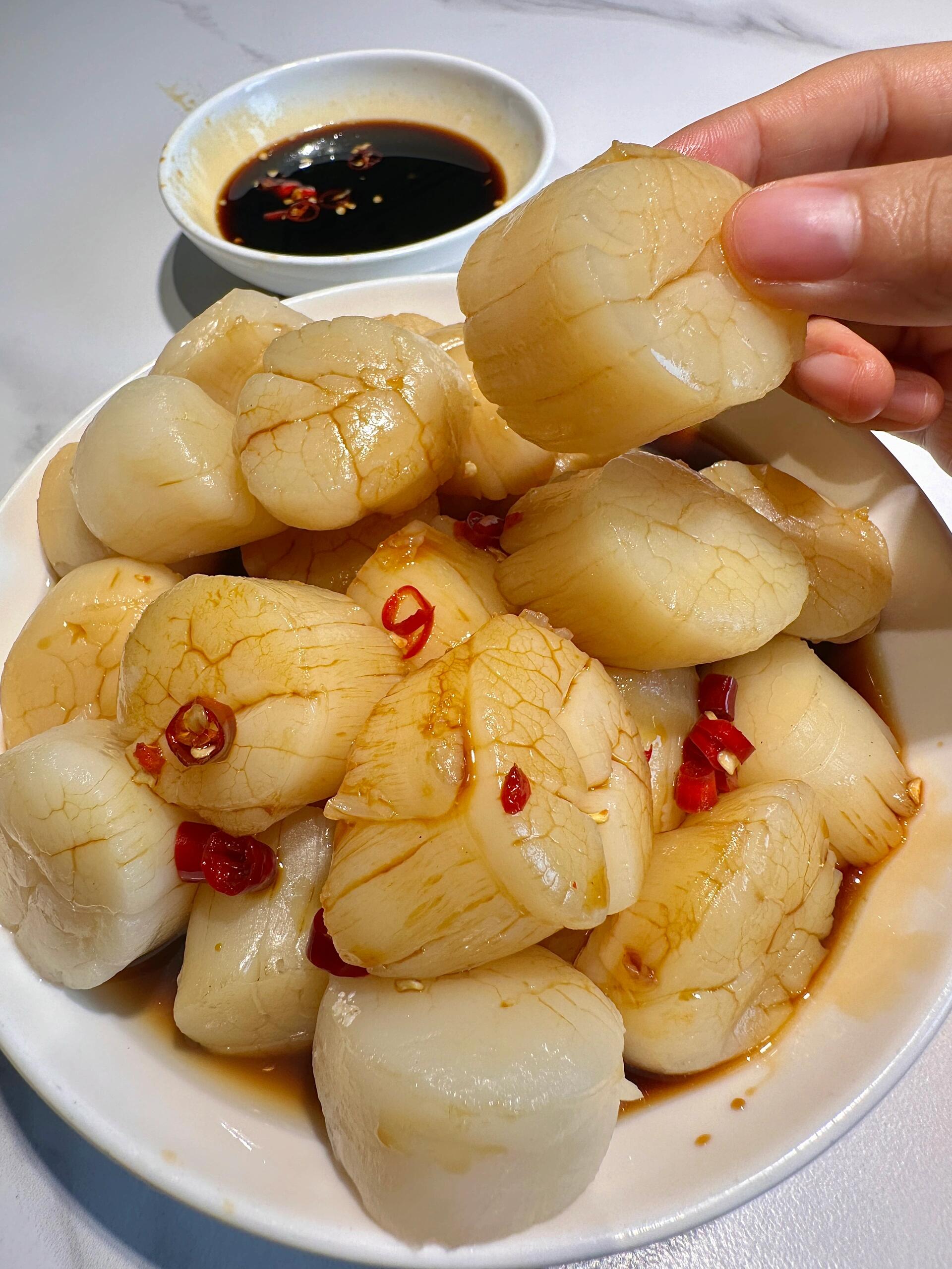 白灼瑶柱,鱼香茄盒,牛肉炒饭都好吃! 长沙美食