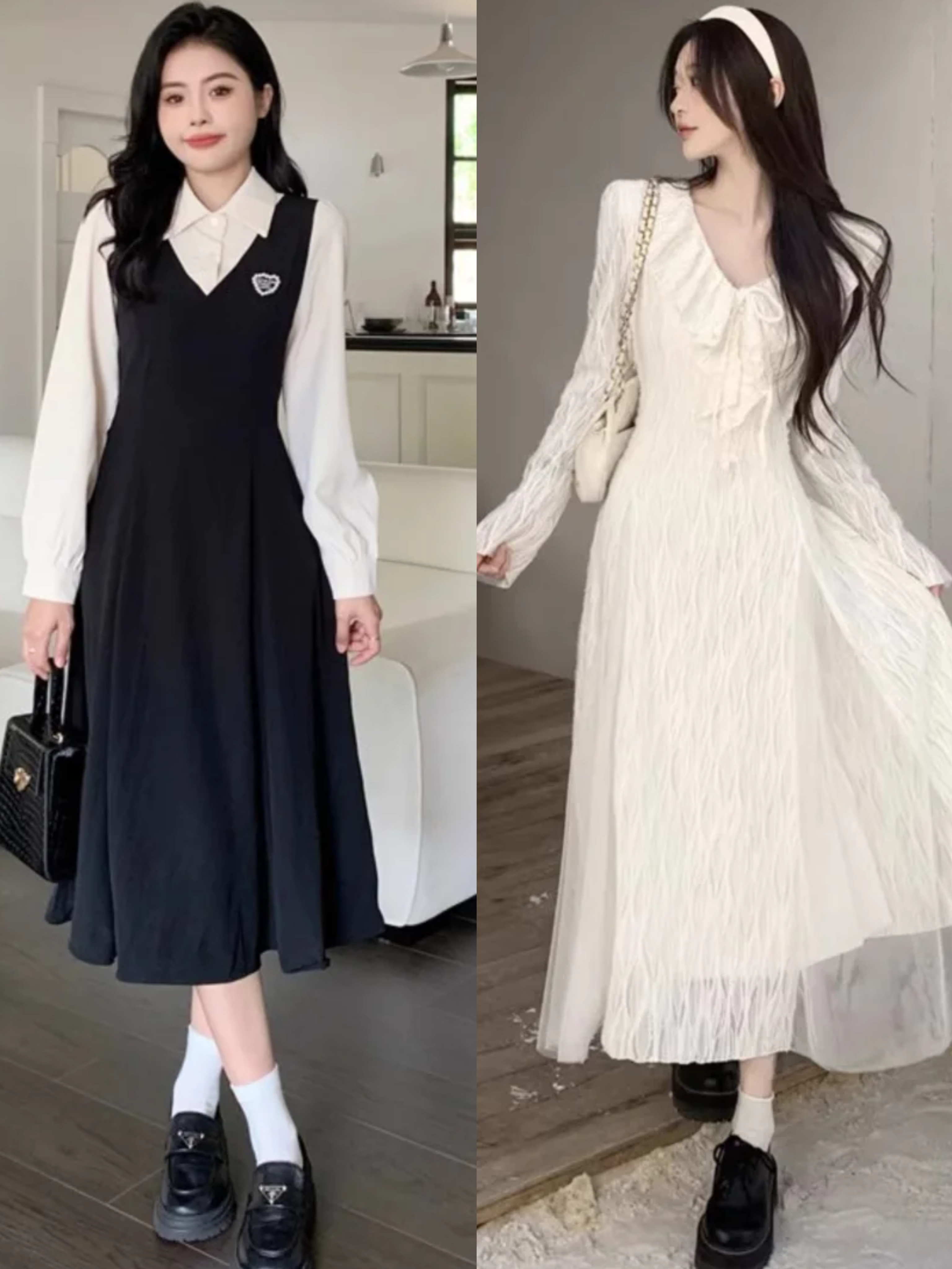 秋季女生裙装怎么穿搭显优雅又轻熟?