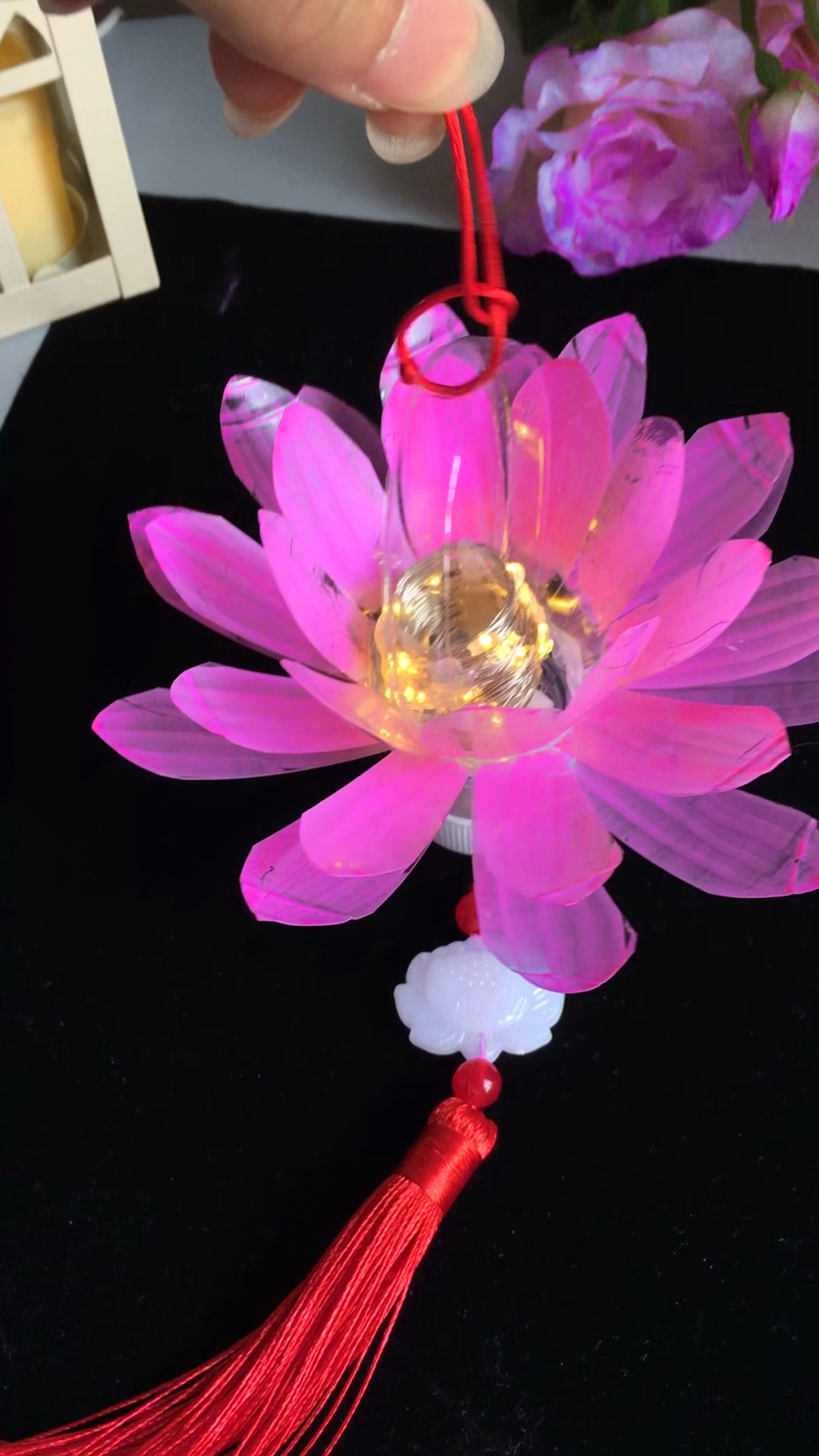 中秋节三个矿泉水瓶做出漂亮的莲花灯笼,超级简单好看