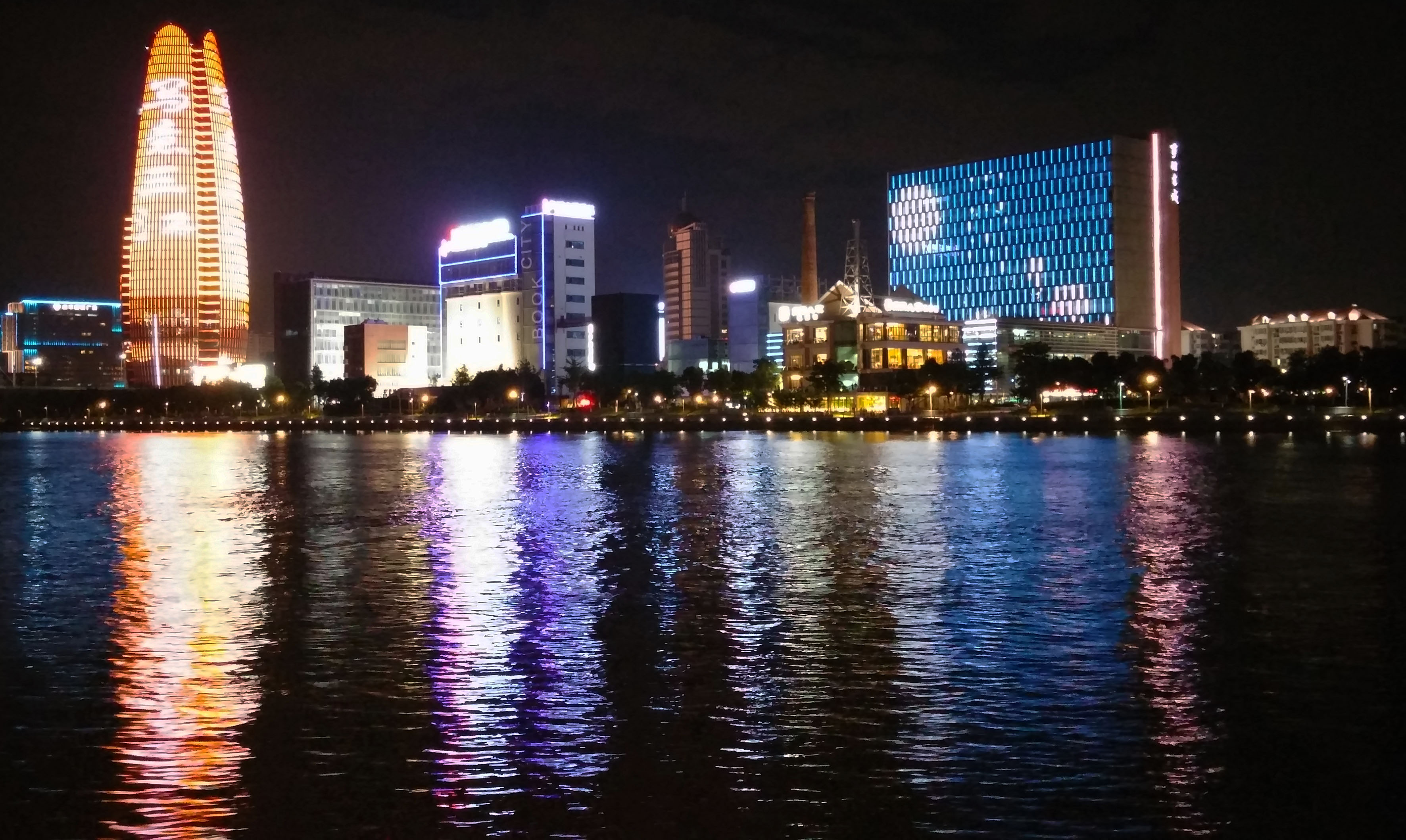 宁波夜景 外滩风景图片