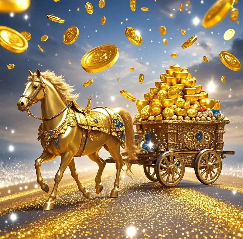 马上发财,马上有钱——宝马送钱,财运滚滚来,还不快接收.