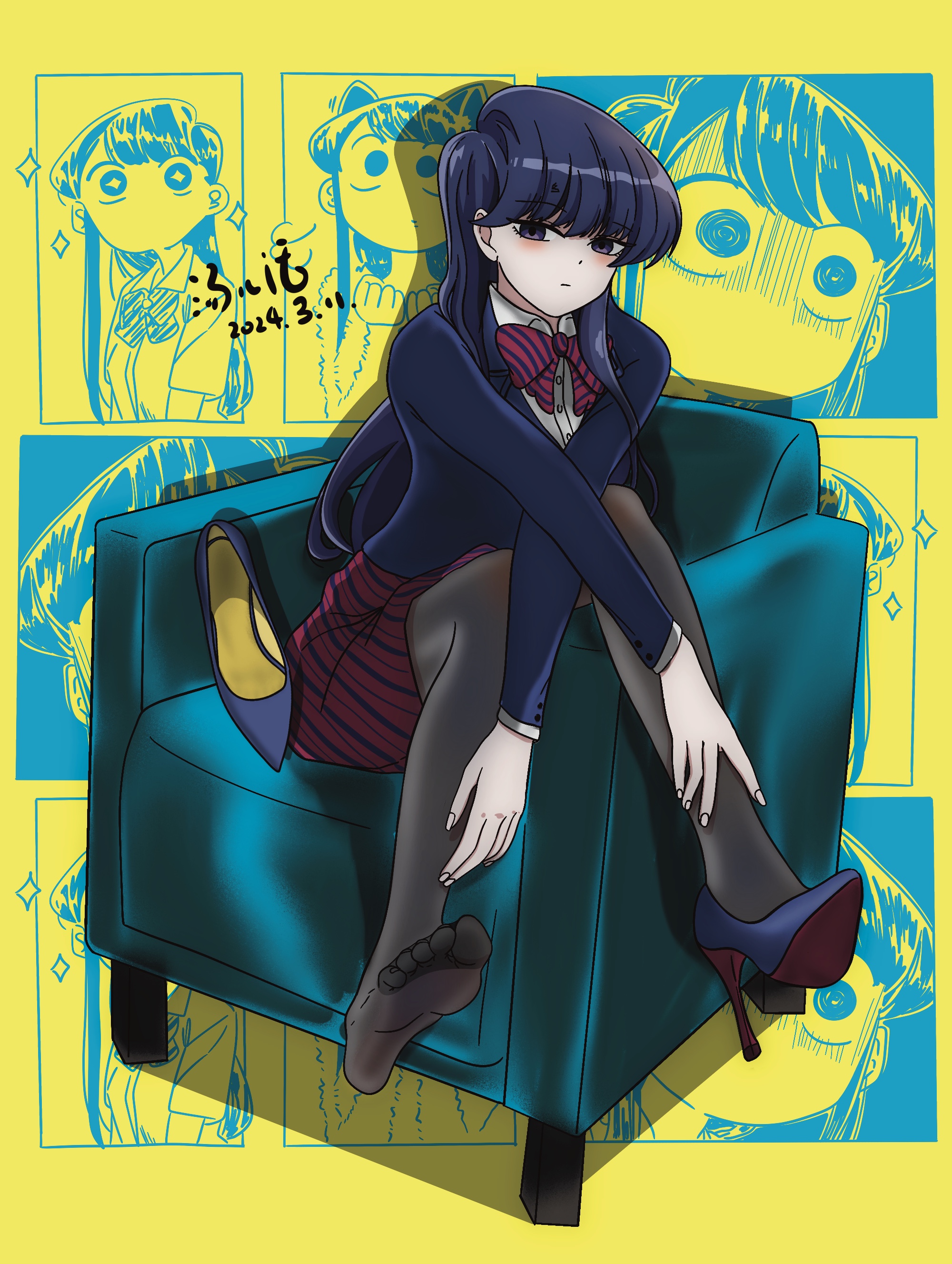 画《古见同学有交流障碍症》古见硝子,"别放弃沟通