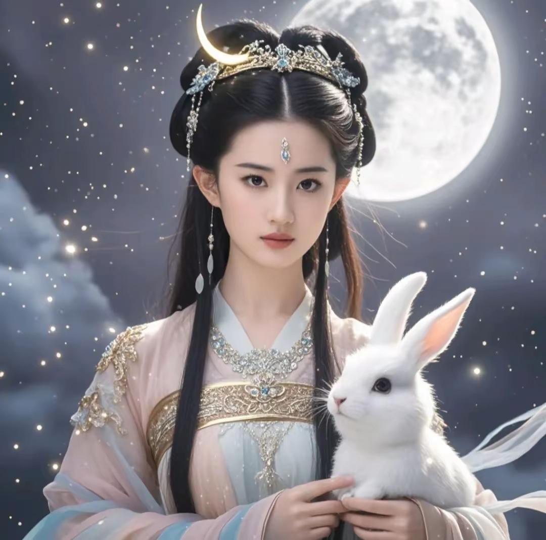 刘亦菲嫦娥造型装扮,简直是太仙,太美了吧!