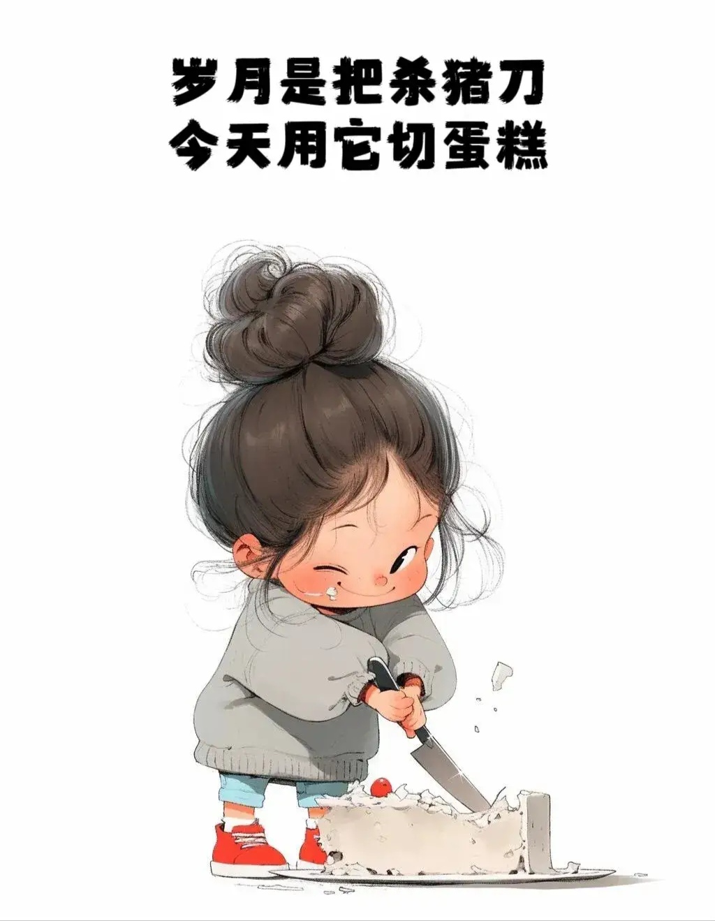 岁月是把杀猪刀, 今天用它切蛋糕