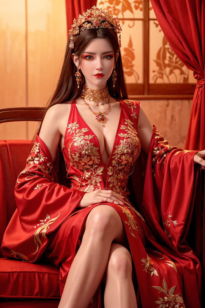 图片[4]-斗破苍穹-美杜莎红色婚装礼服-图库书籍社区-资源分享-蕾格格部落-蕾格格下载站