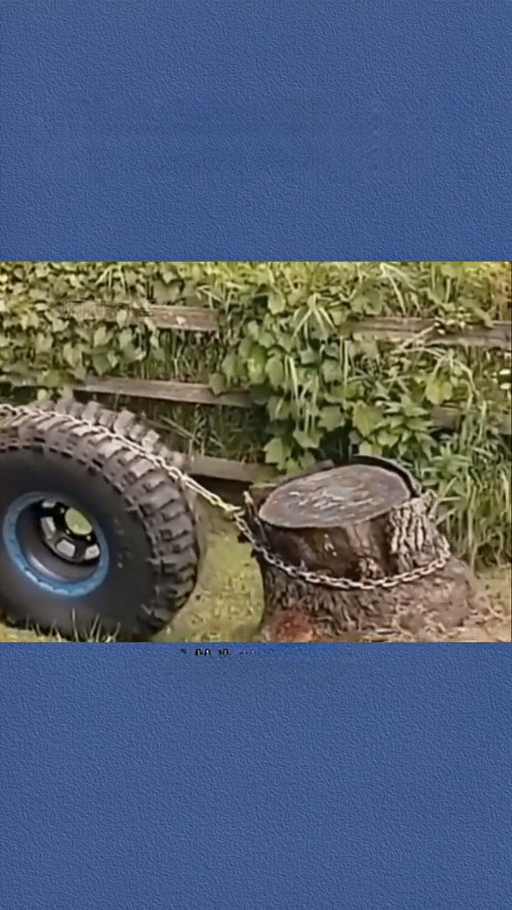 你瞧,这轮胎在这儿扮演的角色就是个超级滑轮