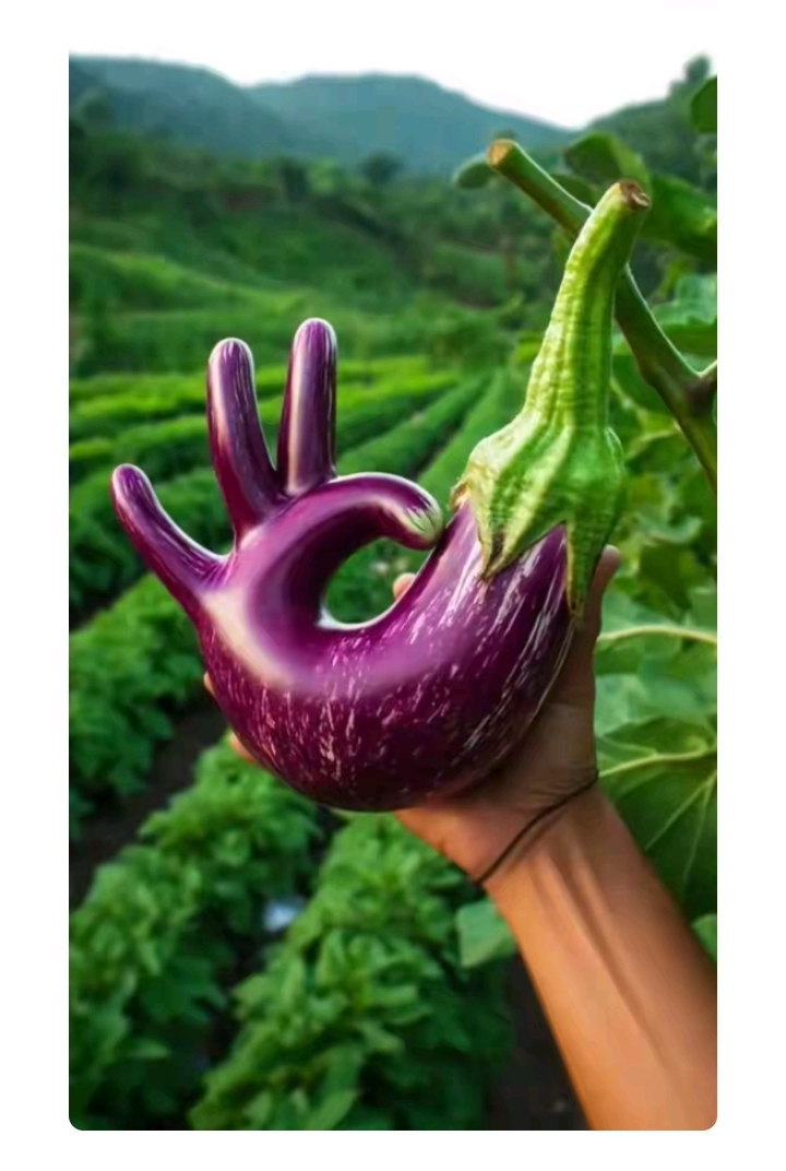 图片分享:茄子成精了,长成这样