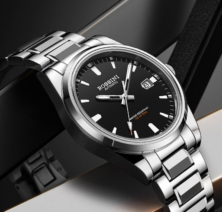 今天要为大家推荐一款男士手表,就是罗西尼(rossini)的这款机械表.