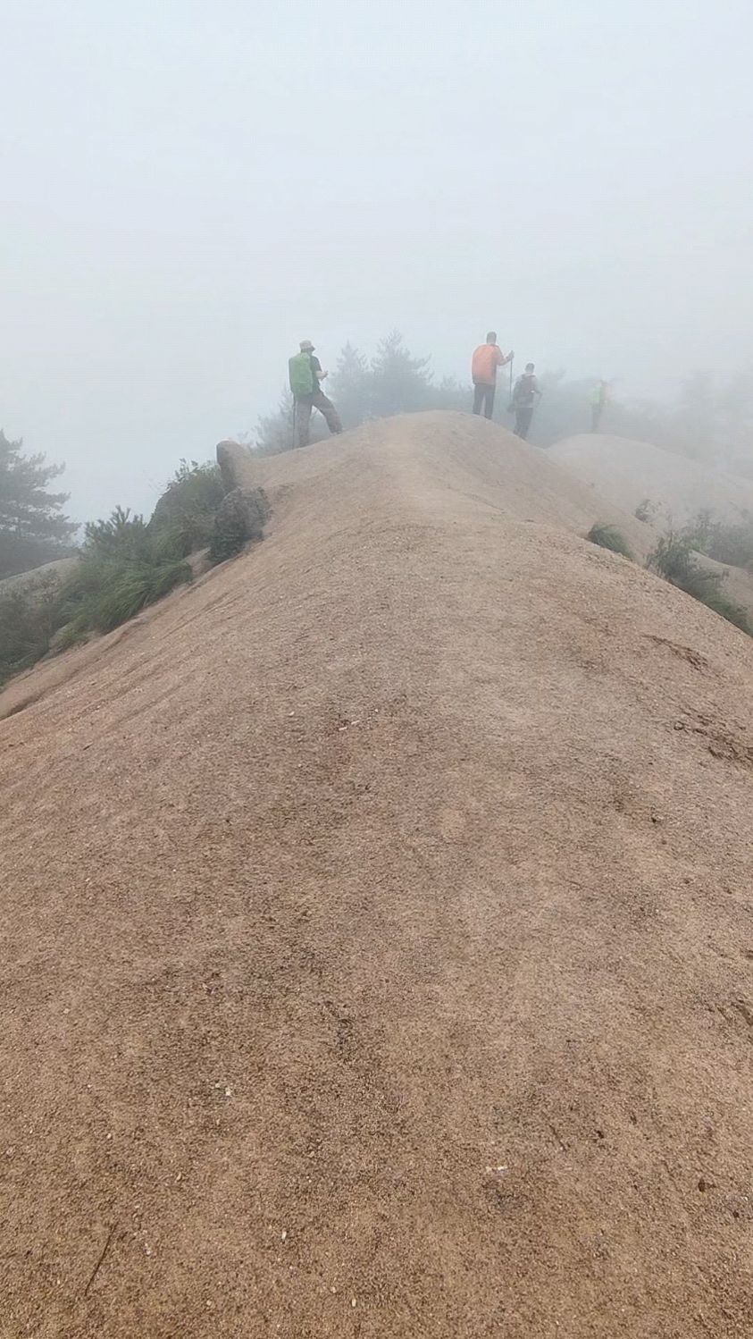 白沙岭古道,位于九华山后山海拔一千米左右的山脊之上