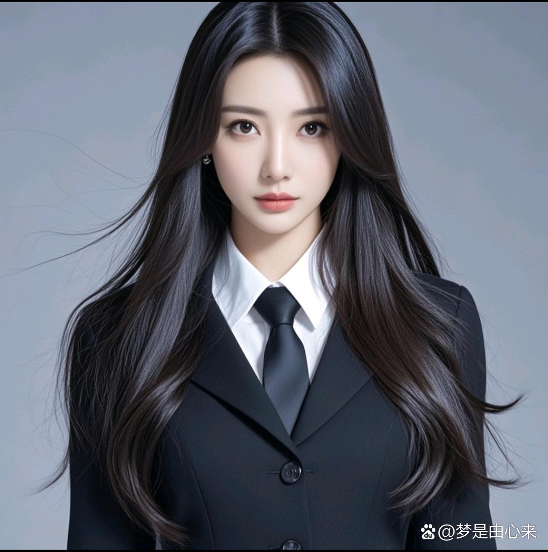 穿西装的美女,每个造型都英姿飒爽,魅力四射!