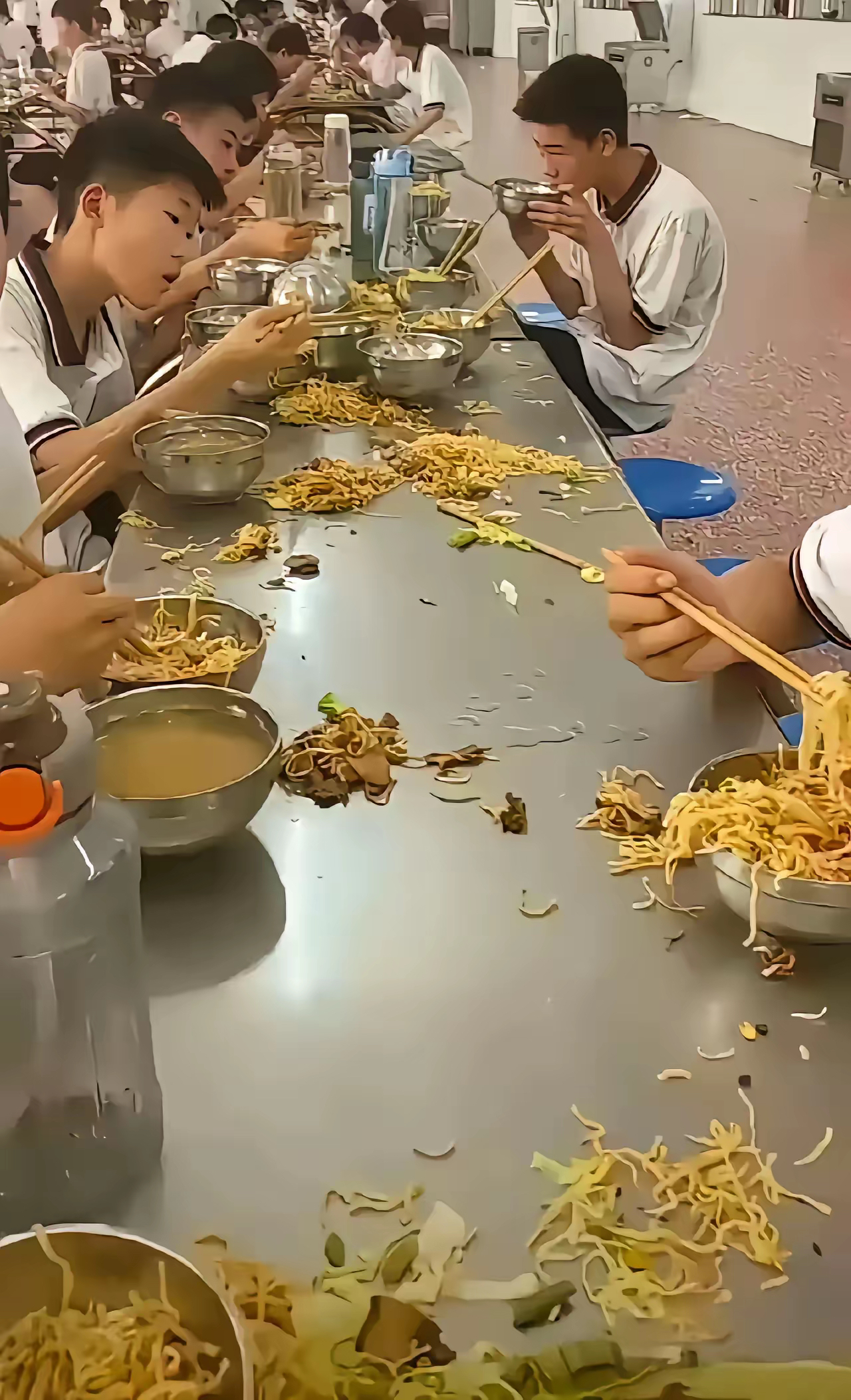 浪费粮食学校食堂饭菜学校食堂饭菜图片粮食浪费山西工程技术学院食堂