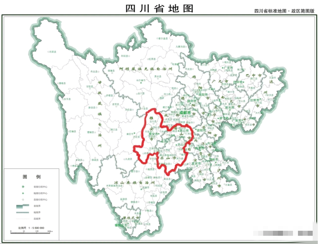 乐山,眉山和雅安地处四川盆地西南边缘,横跨横断山区东缘与川西平原两