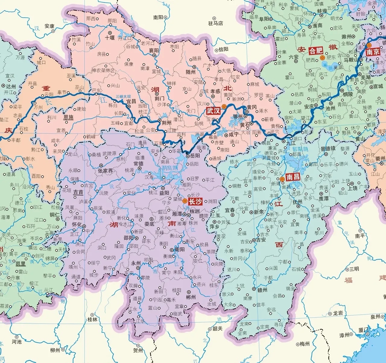 江西地图全图高清版湖南湖北交界地图湖北江西安徽地图湖北安徽地图