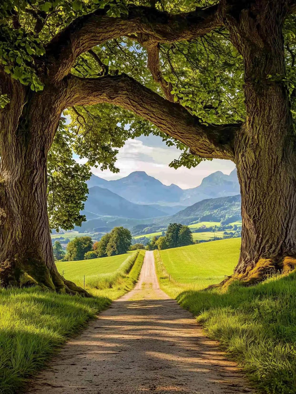 没有城市的喧嚣,只有鸟儿的叫声和微风轻轻拂过树叶的声音,感觉大