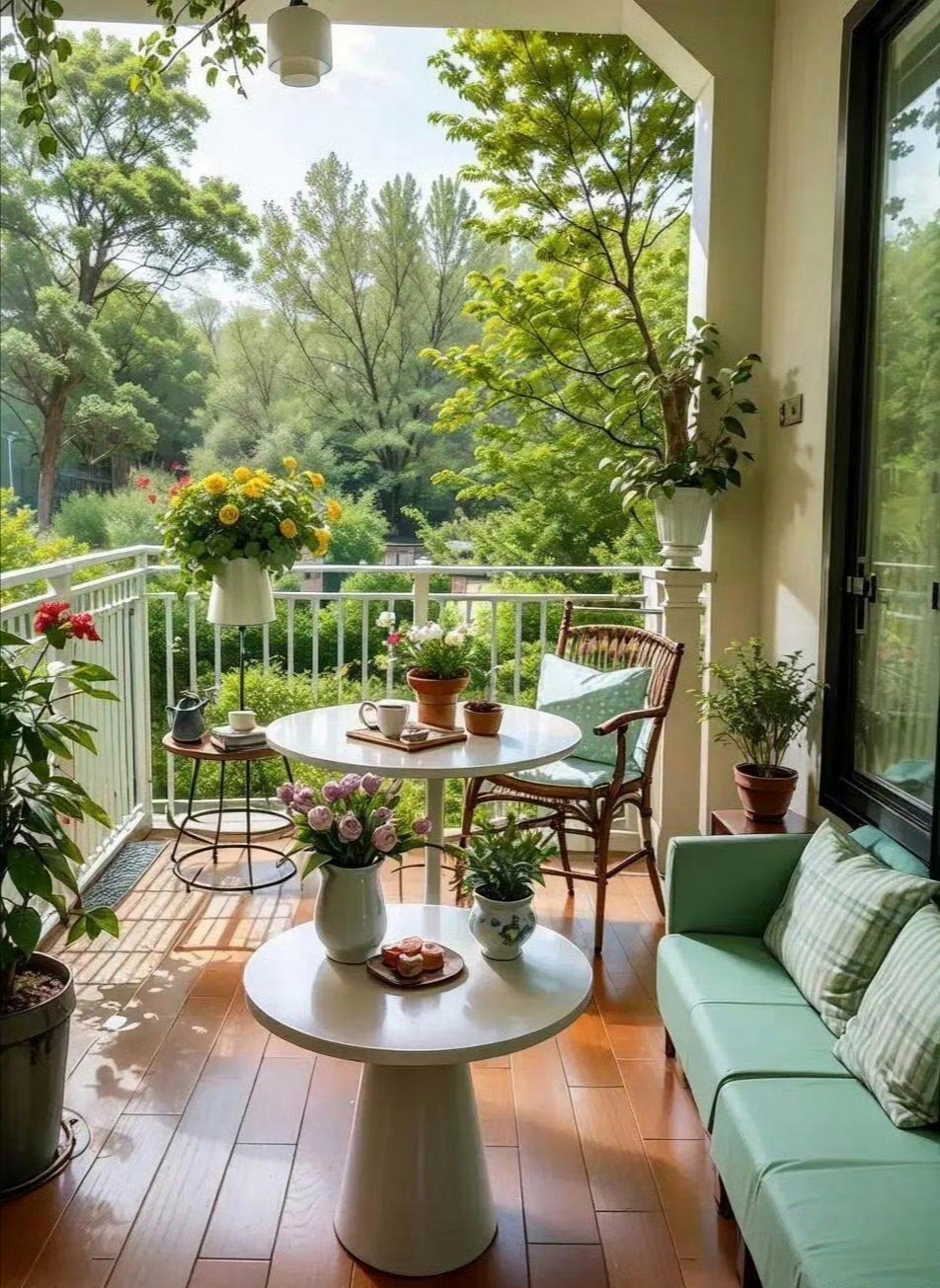 一处净地,此乃人间天堂也!是你们的话,你们会喜欢哪一种阳台?