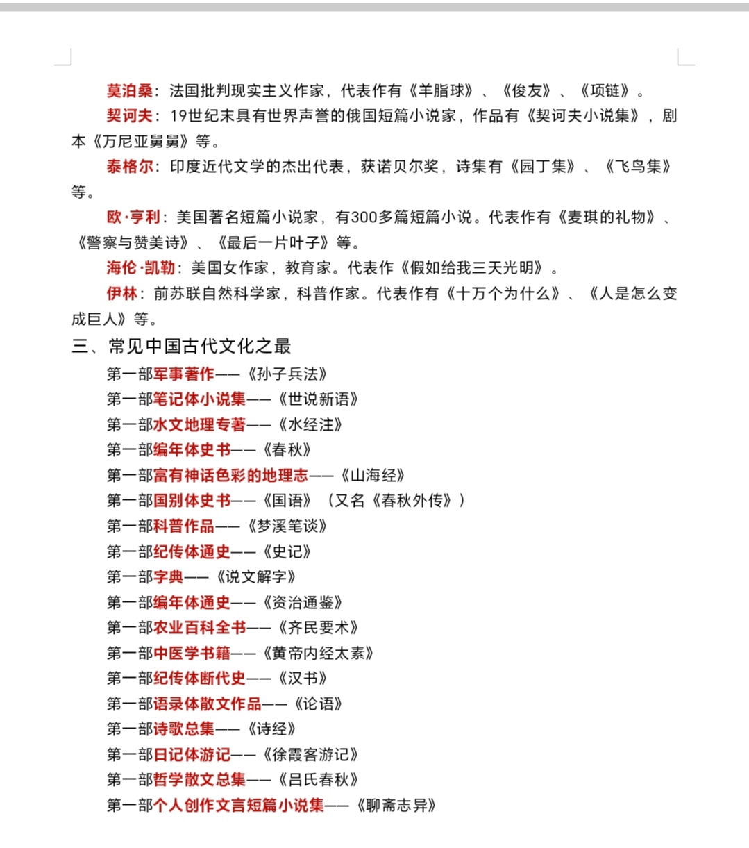 小升初文学常识专项(作家作品)的简单介绍 小升初文学常识专项(作家作品)的简单介绍