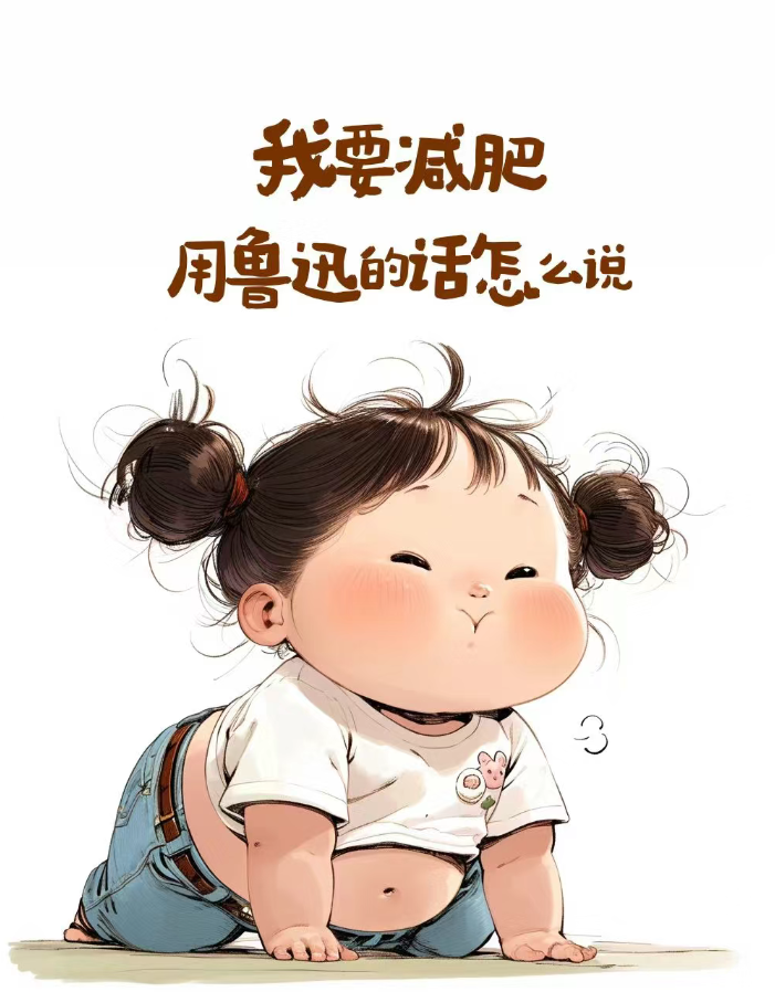 鲁迅若谈减肥,大抵会是这般模样:我大抵是胖了