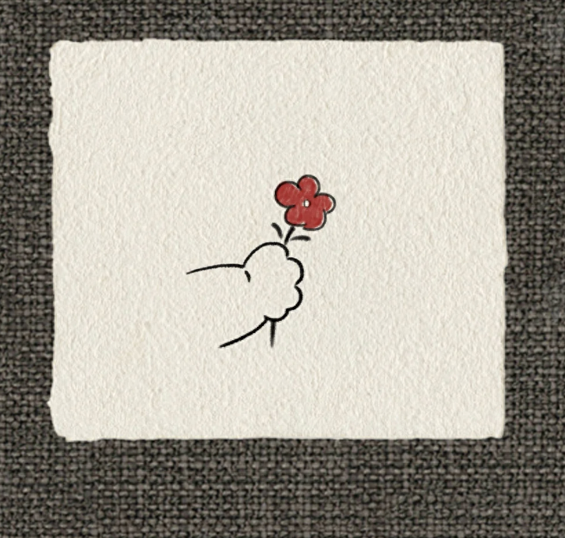 一学就会!教你简单画一朵小红花,收藏