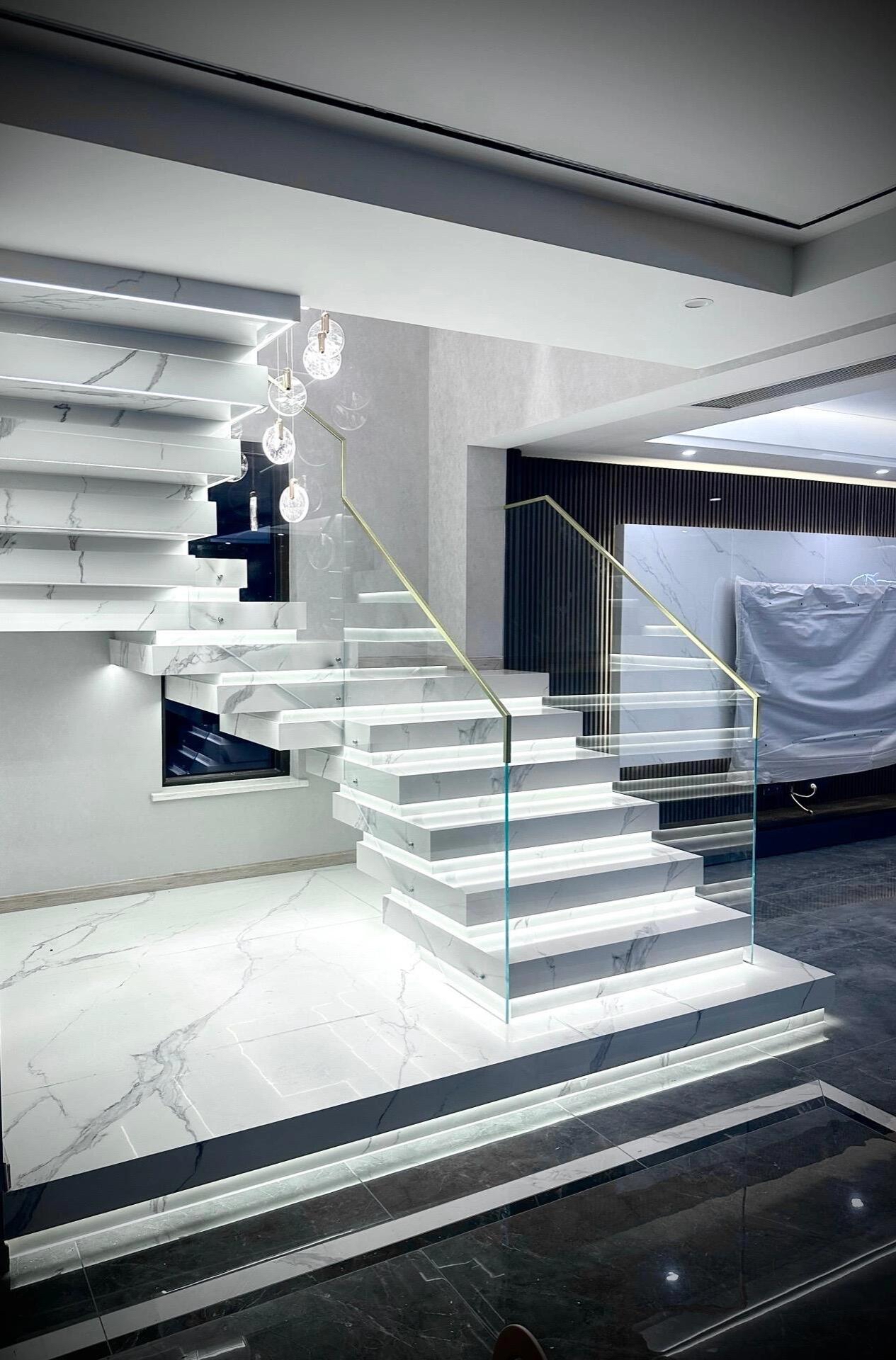 简洁时尚大气的现代风楼梯设计.#家居装修# #室内设计