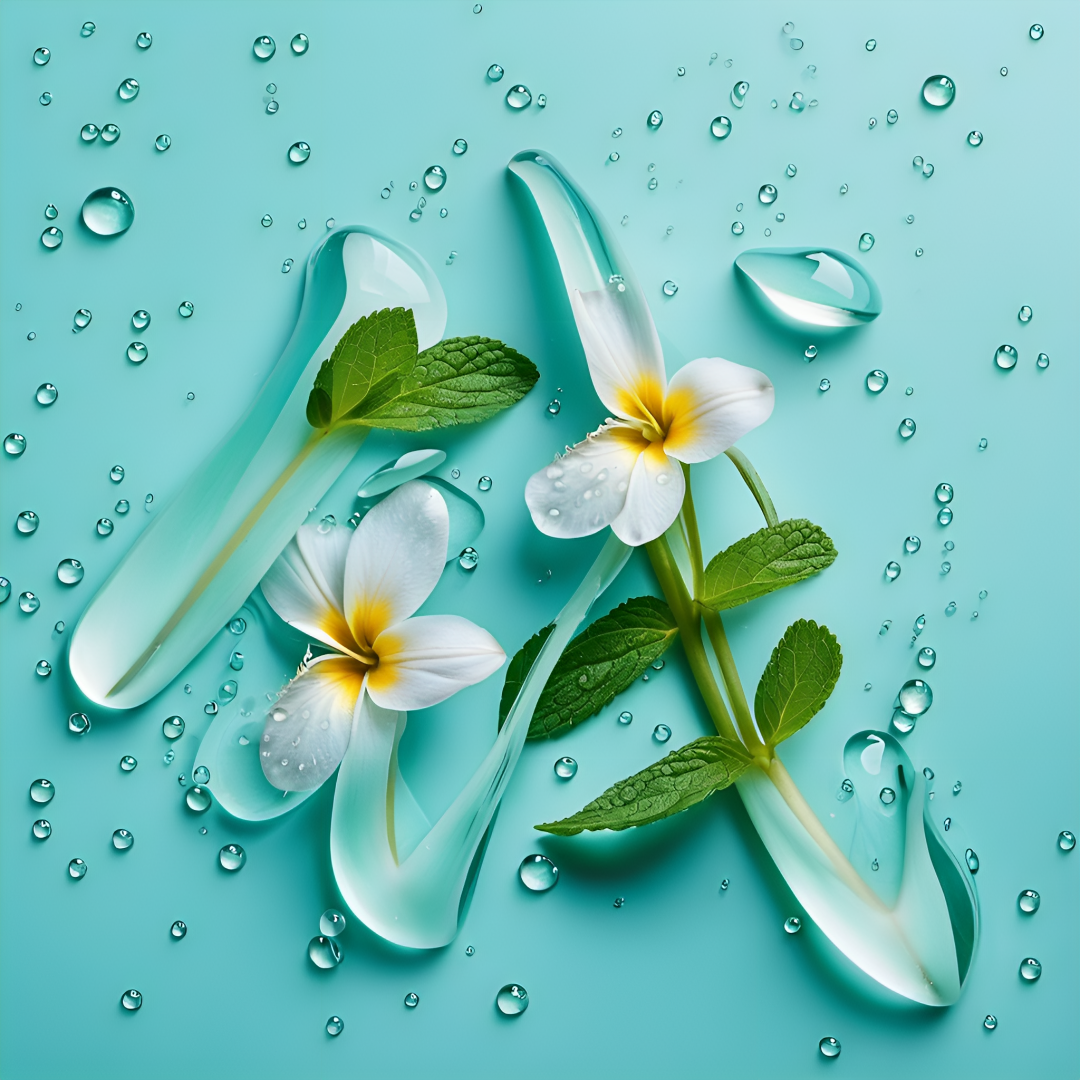 清新薄荷水滴姓氏头像