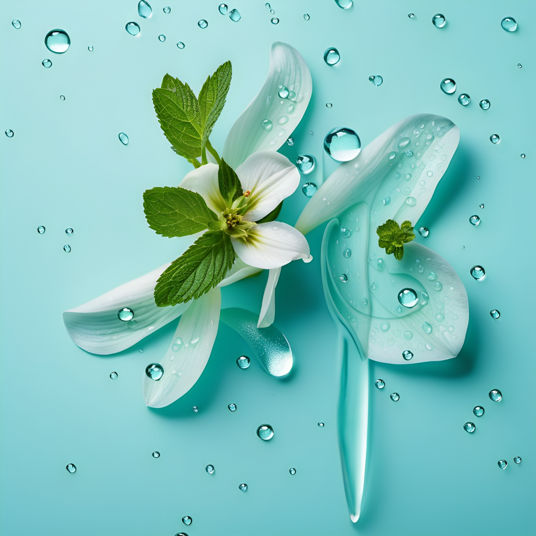 清新薄荷水滴姓氏头像