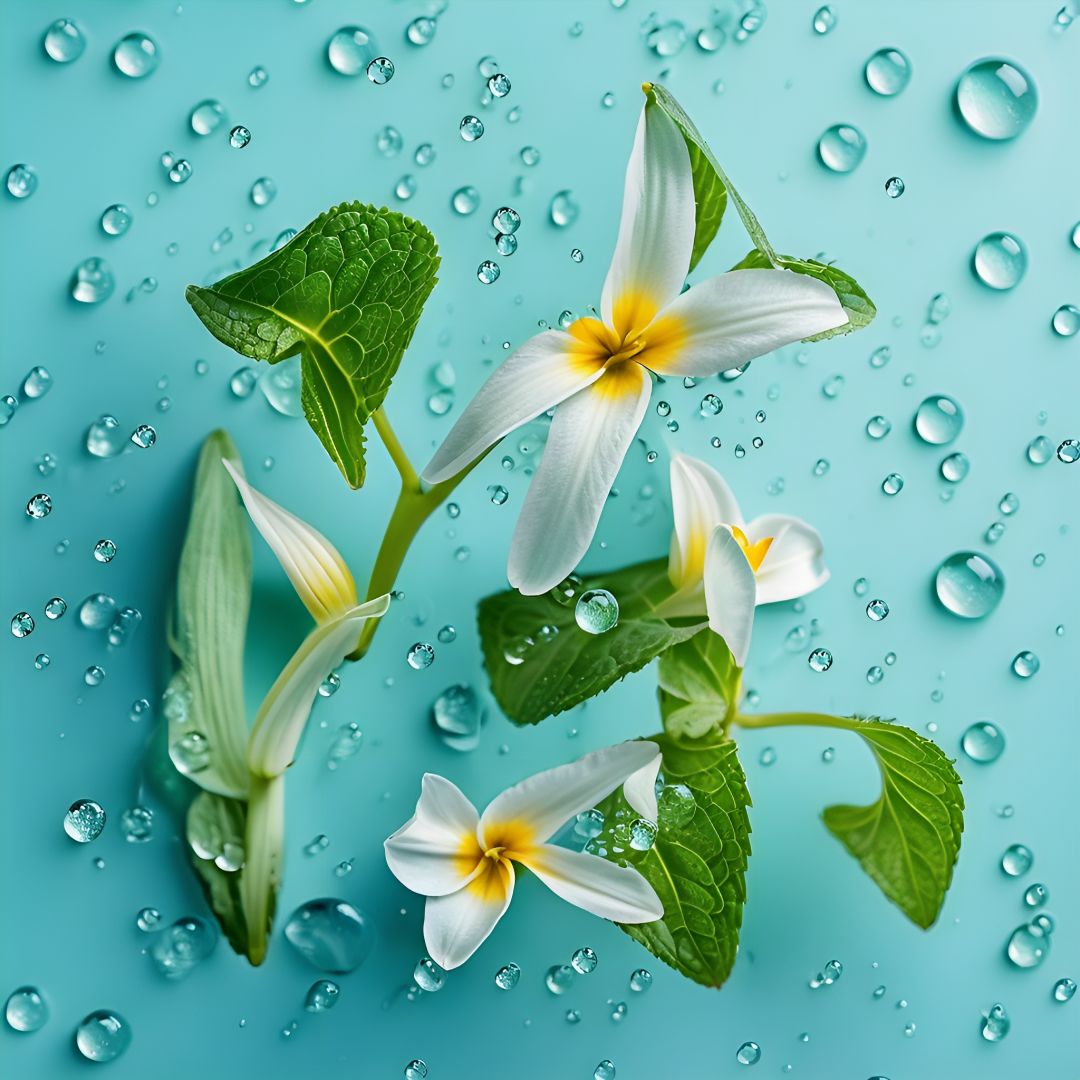 清新薄荷水滴姓氏头像