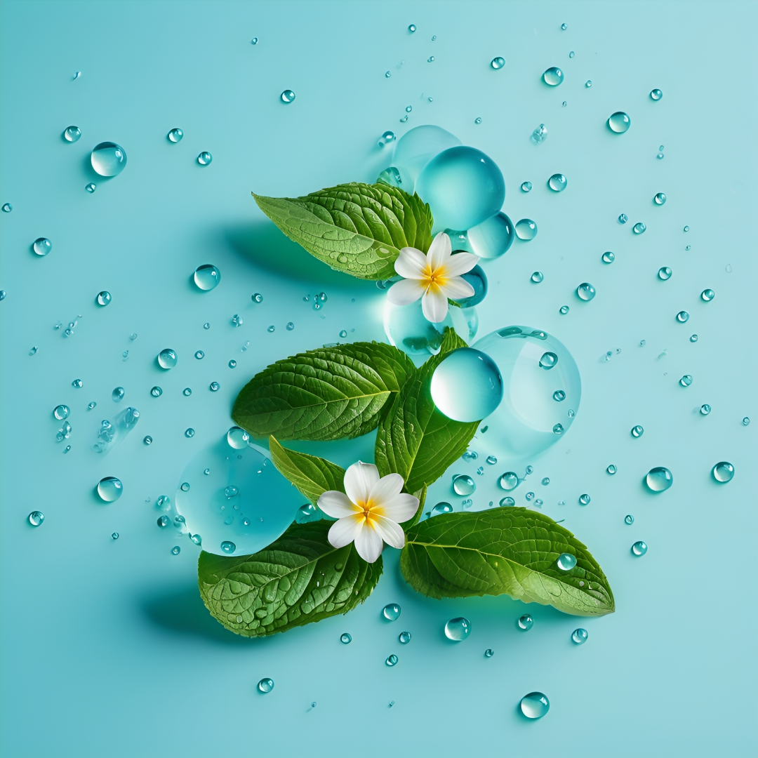 清新薄荷水滴姓氏头像