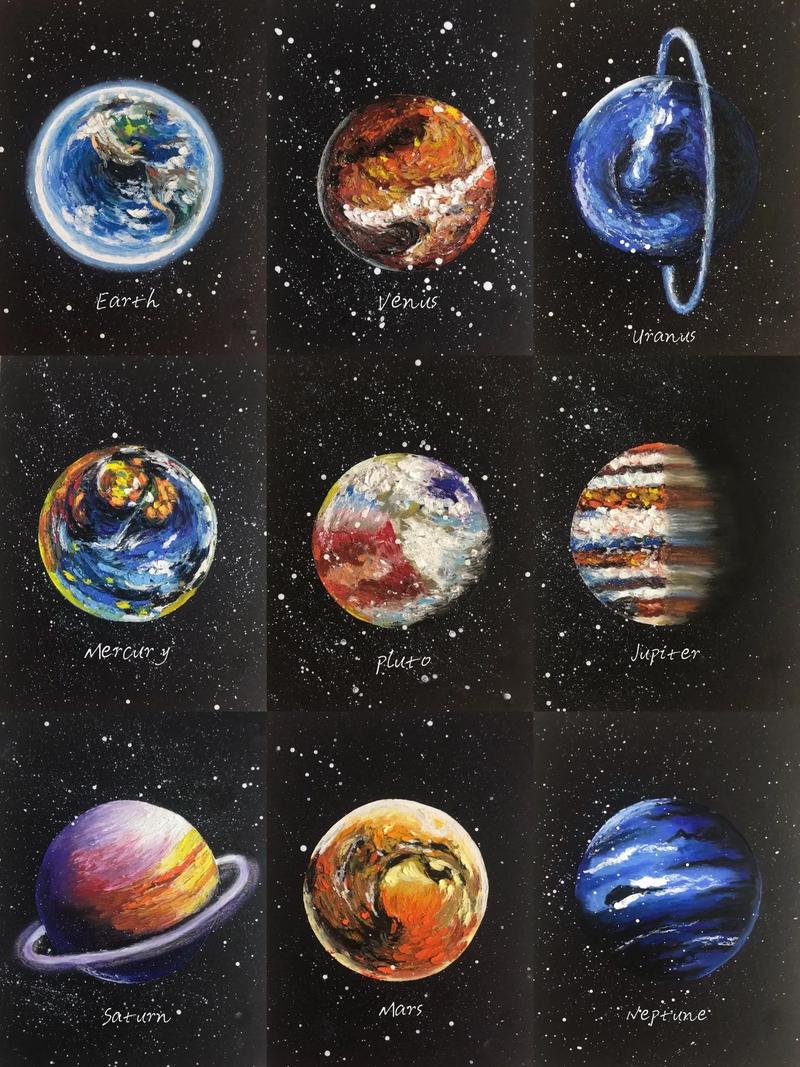怎么画八大行星呢