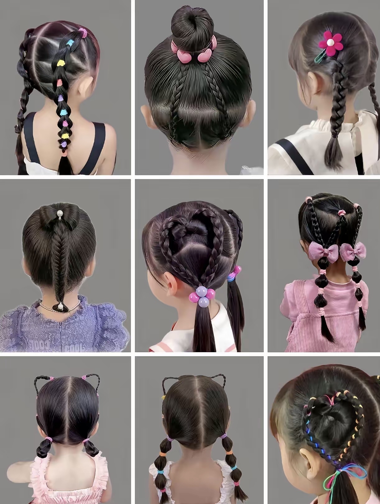 女童发型天天不重样好看简单易上手