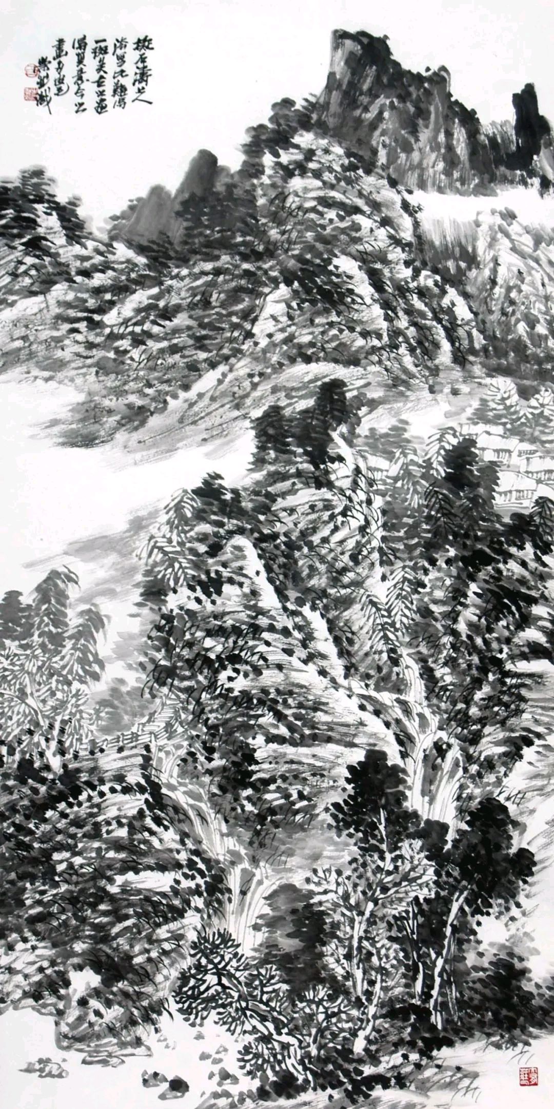 放笔摇五岳  落墨化机杼——画家白崇然浅降山水作品系列第一篇九幅