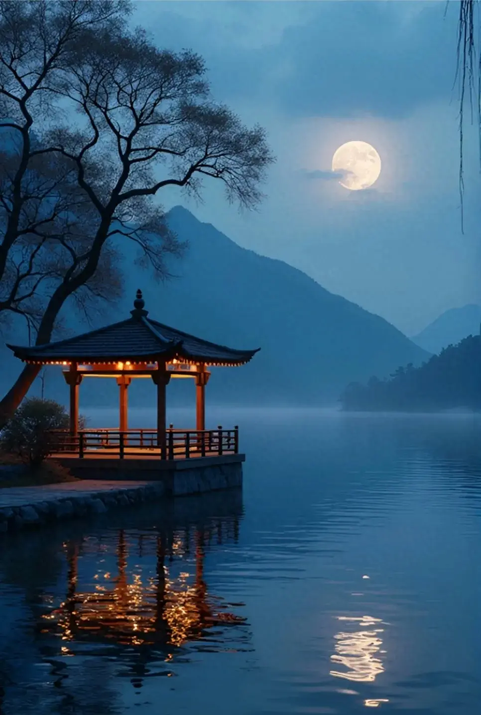 月色像一壶酒,浓得醉人