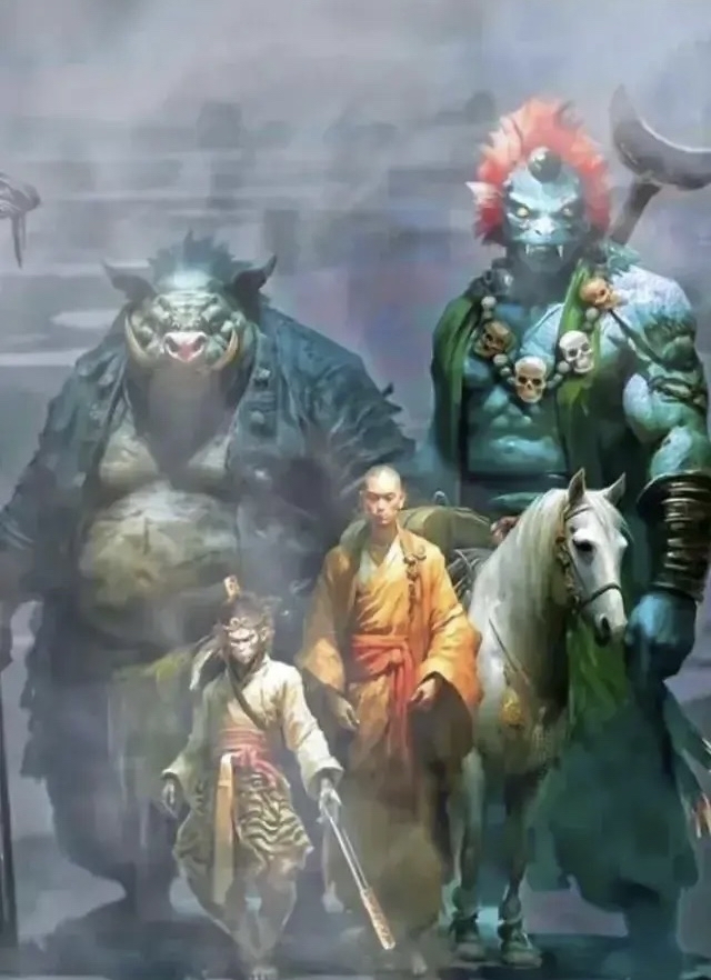 比如周星驰的孙悟空,身高1.4,这是对的,猪八戒,獠牙,也是对的