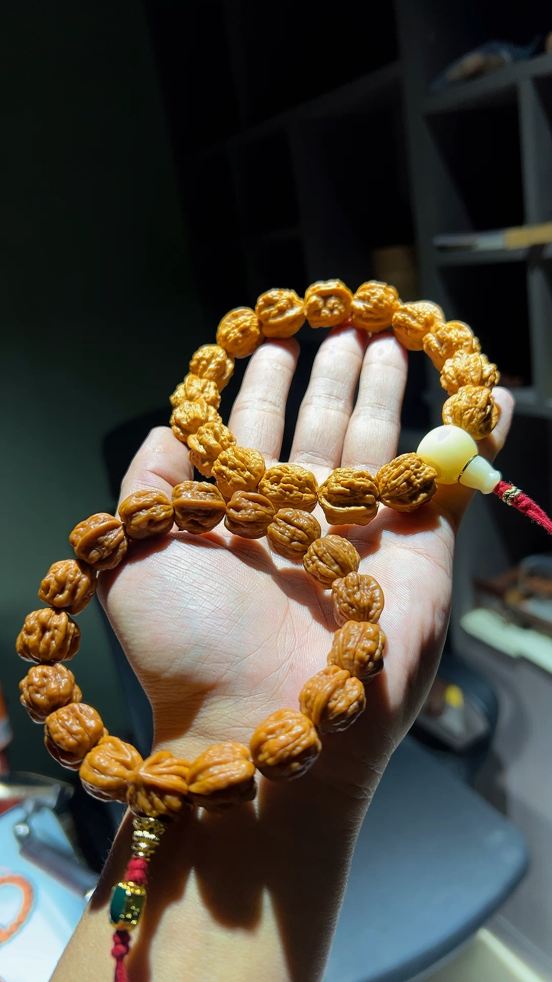 一直被模仿,老树金蟾蛤蟆头小核桃手串