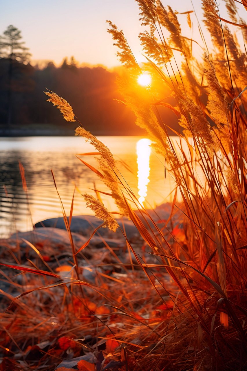 但得夕阳无限好,何须惆怅近黄昏?