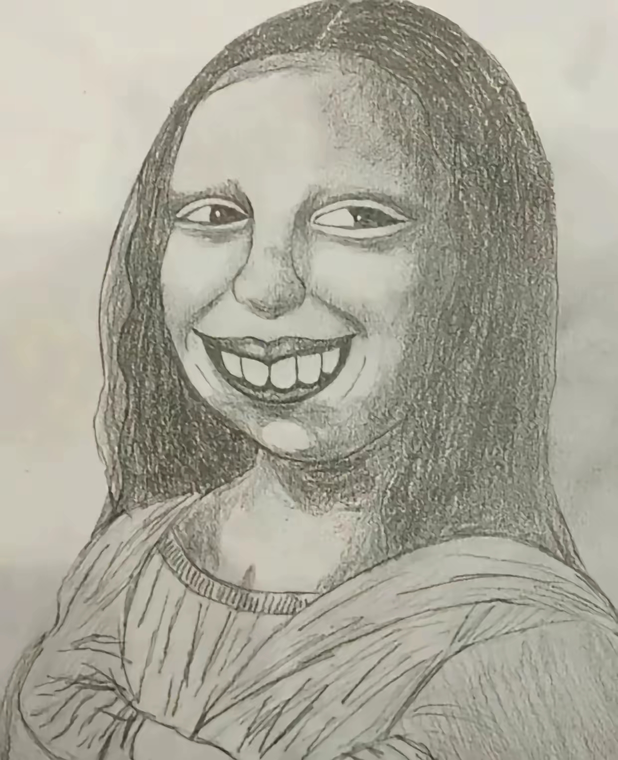 弟弟是美术生, 老是嘲笑我不会画画, 老姐我真的不服, 花了一个星期