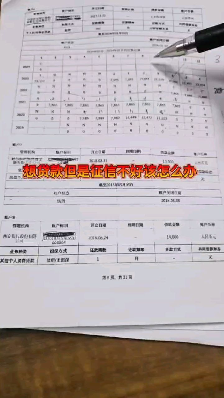 征信不合格照片图片