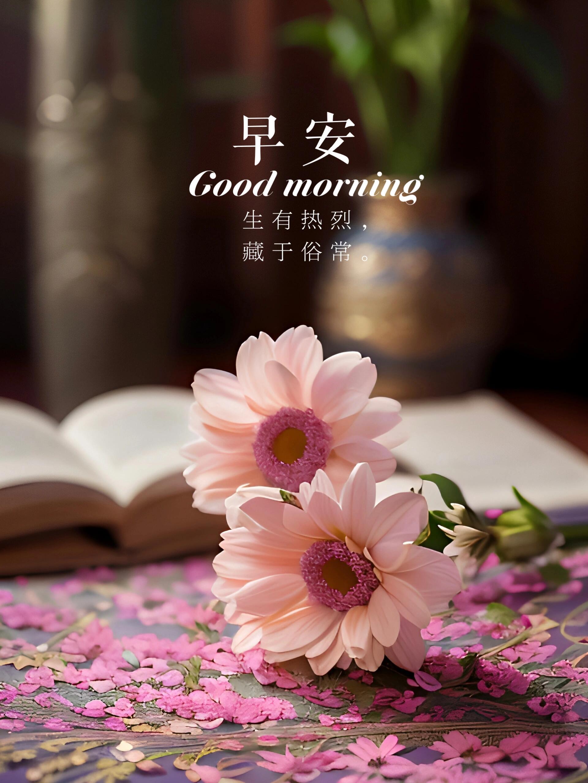 你若花开灿烂时,清风自来相伴随.#早安心语# #情感微语录