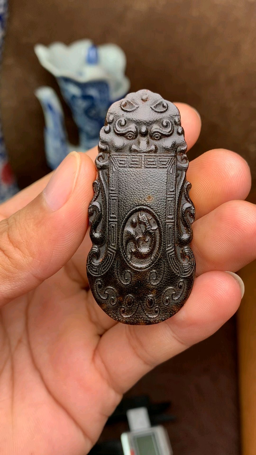 亚洲犀牛角府上有龙牌牌,珍品欣赏